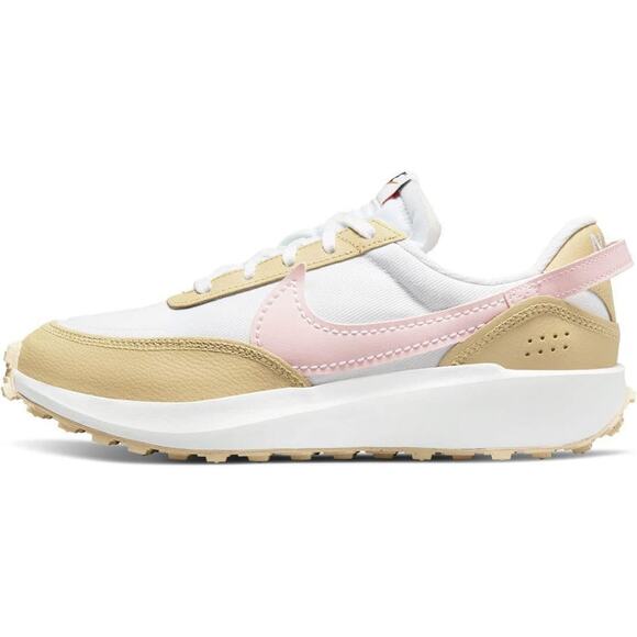 Nike Women's Sesame Atmosphere Waffle Debut Lace Up Running Shoes Size 10.5 - Picture 2 of 10